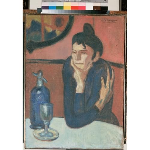Toile Picasso Le buveur d'absinthe pour une déco de salon élégante