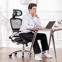 GTPLAYER Bürostuhl Gaming Stuhl Gaming Sessel Ergonomischer Gamer Stuhl mit Fußstütze, Kopfstütze Lendenkissen, Gepolstert Gaming Chair, Drehsessel Kunstleder-Himmelblau – Ansicht 2