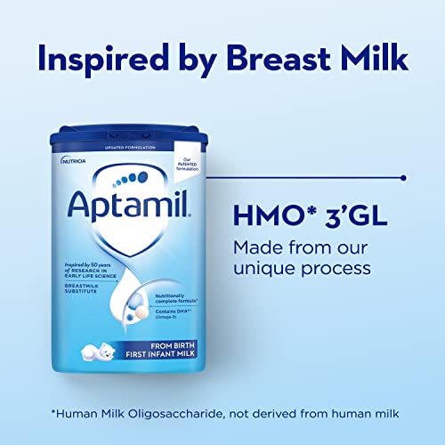 Aptamil Stage 1, No. 1 Baby Formula in Europe, Milk Based Powder Infant Formula with DHA, Omega 3 & Prebiotics, 1.76 Pound (Pack of 1) - Image 6
