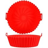 MAGICLULU 2 Stück Silikon Einlagen für Heißluftfritteuse aus Weichem Silikon...