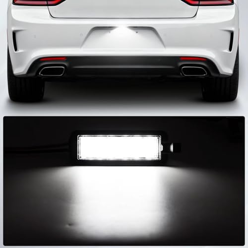 Lámpara de matrícula para Jeep Compass evita multas luz 12 LED trasera coche 4