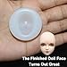 2 Pcs Doll Face Clay Mold Male and Female 3D Ultra-Light Q Version Figure Doll Face Head Clay Polymer Silicone Mold