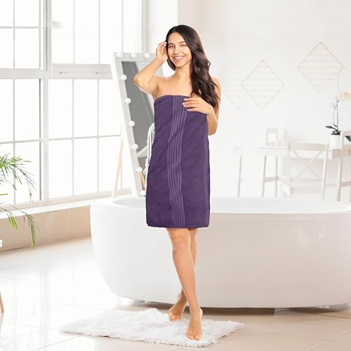Image of Utopia Towels - Bath Towels Set, Plum - Luxurious 700 GSM 100% Ring Spun Cotton - Quick Dry, Highly Absorbent, Soft Feel Towels, Perfect for Daily Use (4-Pack)