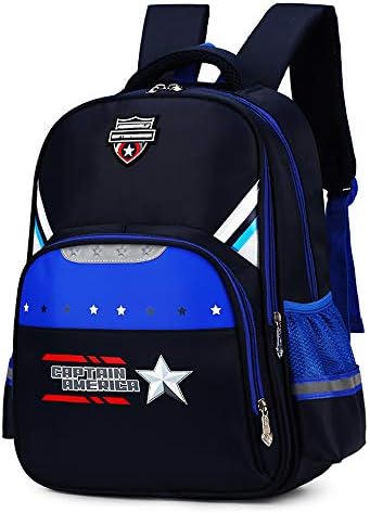 Waterproof Lightweight Reflective Backpacks School bag Book bags Kindergarten Backpack for Kids Boys elementary school