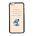 Lilo & Stitch Quote Art Case for iPhone 6 Plus/6S Plus (5.5 Inch) TPU Silicone Rubber Gel Edge + PC Bumper Case Skin Protective Custom Designed Printed Phone Protector Full Protection Cover