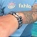 Fahlo Shark Tracking Bracelet – Track a Real Shark’s Journey – Supports Wildlife Conservation – Elastic, One Size Fits Most – on Interactive Mobile App Map – Unisex Ocean Conservation Gift (Lava Stone)