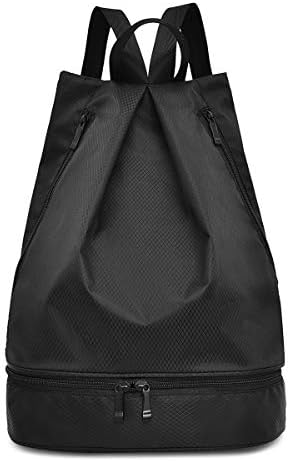 Gym Sports Bag Dry Wet Separated Swimming Backpack Dance Bag Yoga Beach Bag Swim Bags with Shoe Compartment for Men Women Kids Girls Boys