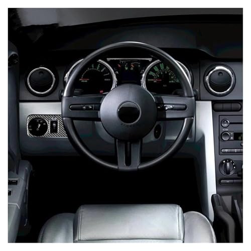 Cubierta de interruptor de faro autoadhesiva, embellecedor interior Mustang GT 2005-2009 3