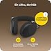 Jabra Evolve3 85 Over-Ear Bluetooth Headset kabellos mit Mikrofon für Büro, USB-C, KI-Sprachanruf, Adaptive Aktive Geräuschunterdrückung, 25h Akku, MS Teams Zertifiziert, Schwarz