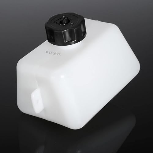 Miniatura 1 de 1L Fuel Gas Petrol Tank With Cap Fit 14 Fuel Line Compatible with 43cc 47cc 49cc Quad ATV Mini Dirt Pit Bike - White Plastic Replacement Gasoline