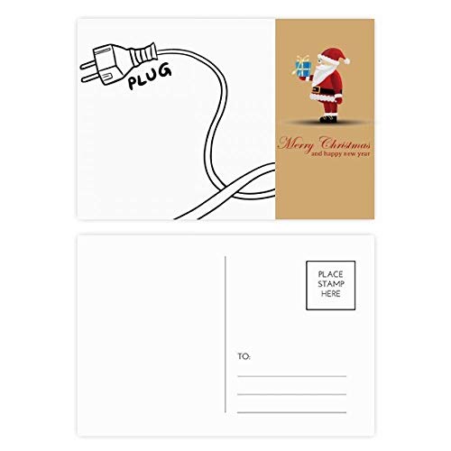 Cartes postales dessin Père Noël lot de 20 idées cadeaux de fin d'année