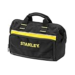 STANLEY Tool Bag (12 inches) - Multiple Pockets for Tool Organisation, Heavy-Duty 600 Denier Fabric, Black, 30 x 25 x 13 cm, 1-93-330