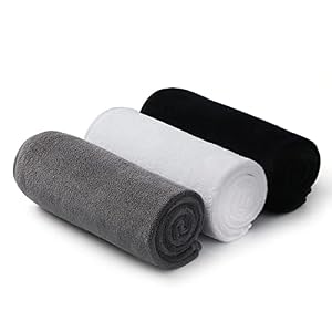 CASOFU Mikrofaser Handtuch Fitness Set 3er