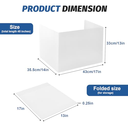 image for ZYINOZOC 2 Pack Desk Dividers for Students,3-Fold Privacy Screens,Test