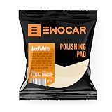 Ewocar WoolWhite 150mm Polierpad – Aggressives Wollpad für DA & Rotary Polierer – Ideal für Heavy Cut Schleifpasten – Hohe Abtragsleistung & gutes Finish – Langlebig & effizient