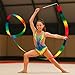 TESEGOO 10 Pack Rainbow Gymnastics Ribbons, 78.7” Dance Streamers for Kids Girls Rhythmic Gymnastics, Ballet,Artistic Dancing,Birthday Party Supplies,Baton Twirling & Outdoor Play (10 Pack)
