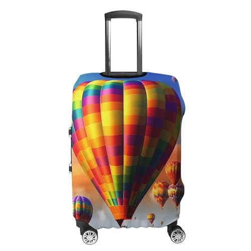 Hot Air Balloons Luggage Cover, Washable Elastic Suitcase Cover Protector Fit 18-32 Inch Luggage4