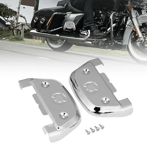 Repose-pieds passager en D pour Harley Softail avec revêtement caoutchouc antidérapant