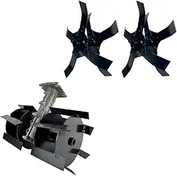 Enxada Rotativa Para Roçadeiras 360mm Tubos 26mm e 28mm Eixo Quadrado e Estriado (28mm 9 Estrias)