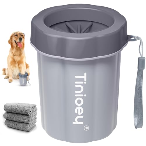 Tinioey Dog Paw Cleaner Cup Medium Dog Paw Washer Muddy Paw Cleaner