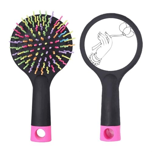 Brosse démêlante motif dessin main Culture Lotus à coussin d'air premium