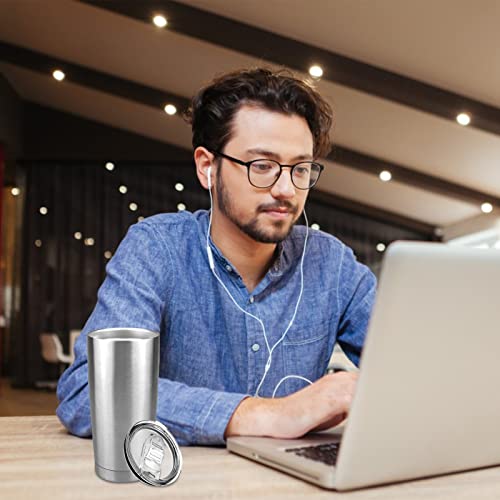 XccMe 20oz Tumbler Replacement Lids,2 Pack Spill Proof Splash Resistant Covers,Replacement Classic Stainless Steel Tumblers lids fit for YETI Rambler,Atlin, Juro, SUNWILL,Umite Chef and More