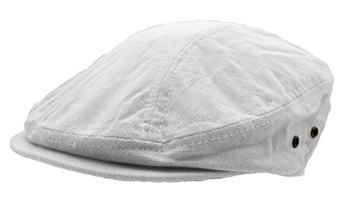 Wonderful Fashion Ivy Modern Driving Newsboy Golf Mens Hat Cap (White)
