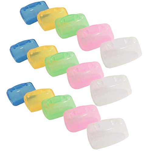 SBYURE 30 Pieces Travel Portable Toothbrush Head Cover Case Cap for Family Home Office