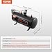 VEVOR 12V Air Compressor with Tank 0.8 Gallon/3 L, Train Horn Air Compressor, 120 psi Working Pressure Onboard Air Compressor System for Train Air Horns, Inflating Tires, Air Mattresses
