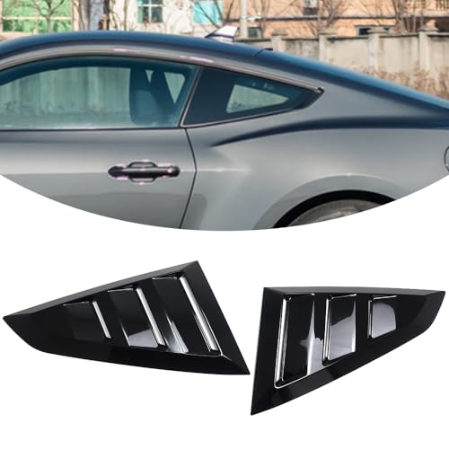 Image of Jogon Rear Window Louvers Trim for Ford Mustang S650 GT Coupe Dark Horse Ecoboost 2024 2025 2026, C Pillar Window Blinds (Style B)