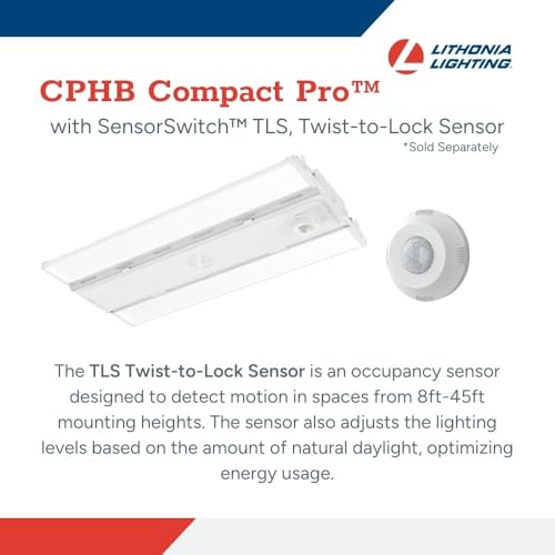 Image of Lithonia Lighting Compact Pro LED High Bay Light, Ceiling Lighting Fixture, Adjustable Brightness Lumens, Selectable Cool White /Daylight White Light, UVOLT 120-347V