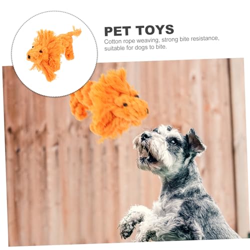 HOMOBABE Lion Shape Pet Molar Toy Interaktives Kauspielzeug Aus Baumwolle Für Welpen Zahnpflege Und Beschäftigung Fördert Gesundes Wachstum Und Spielvergnügen