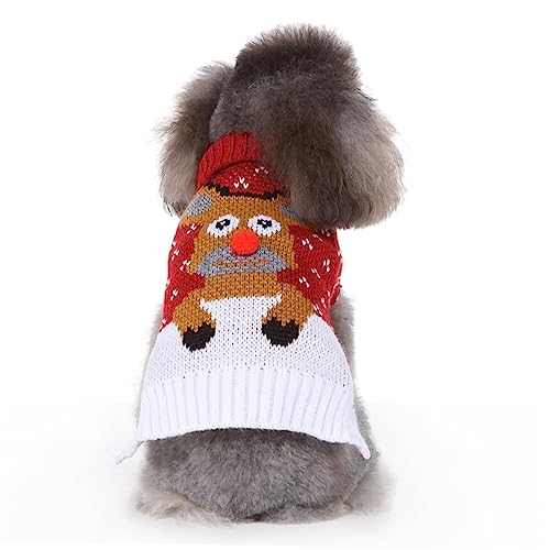 Suéter navideño para perro con estampado de reno
