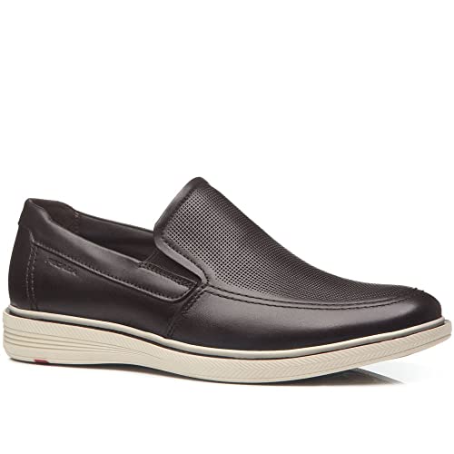Sapato Masculino Pegada Slip On em Couro Marrom - 38