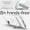 Spigen Ultra Hybrid S MagFit Designed for iPhone 15 Case (2023) [Kickstand] [Amti Yellowing], Compatible with MagSafe - Crystal Clear