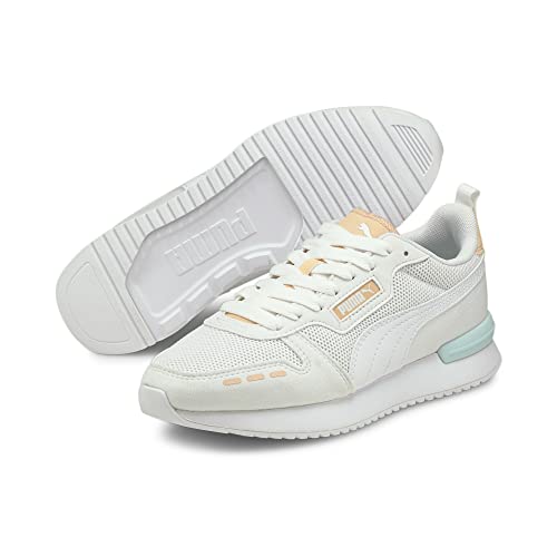 Image of PUMA Unisex Adults R78 Sneaker, Puma White Puma White Peach Parfait, US 7.5