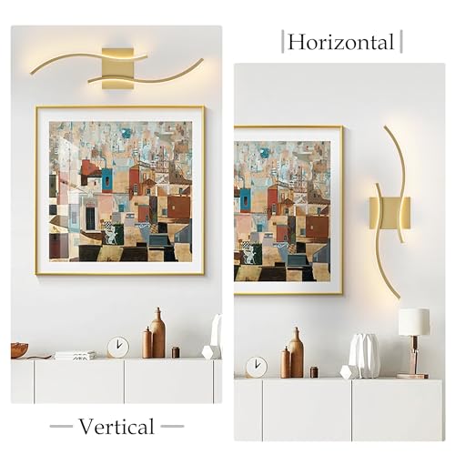 Image of KARTOOSH Hardwired LED Vanity Lights for Bathroom | 2 Pack 23.6 Inch, 3CCT Dimmable, Waterproof, Rustproof, Bathroom Light Fixtures Over Mirror