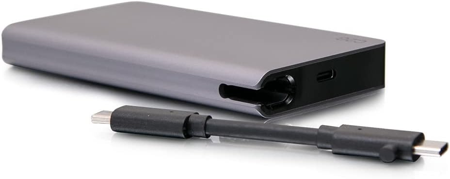 C2G USB-C® 5-in-1 Compact Dock with HDMI®, 2X USB-A, Ethernet, and USB-C Power Delivery up to 100W - 4K 30Hz