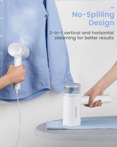 BEAUTURAL Travel Steamer for Clothes, Portable and Handheld, 1000 Watts - 3