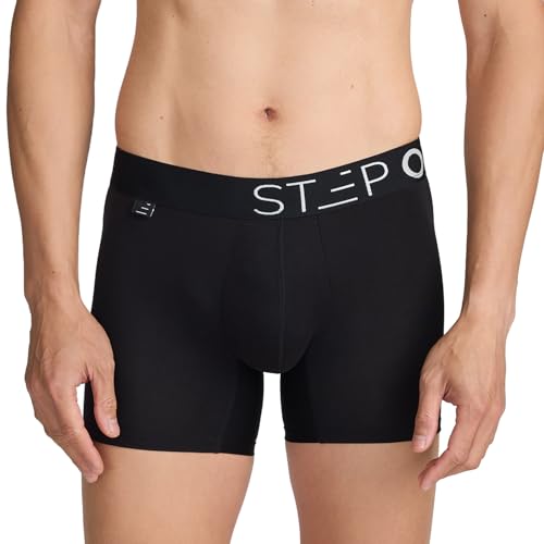 STEP ONE Mens Underwear Trunk Briefs, 1 Pair, Underwear for Men, Moisture Wicking, 3D Pouch + No Ride Up Trunk Briefs for Men