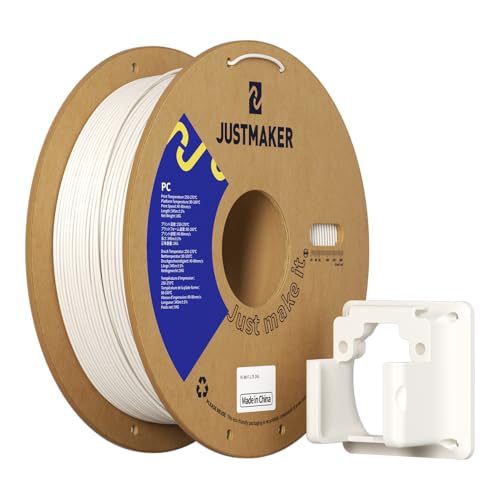 PC 3D Printer Filament, High Temperature Resistant, Low Warpage, Upgrade Cardboard Spool, 1kg, Dimensional Accuracy +/-0