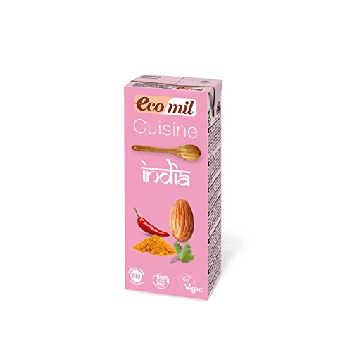Ecomil Crema Vegetal Bio Cuisine India, 200 Ml