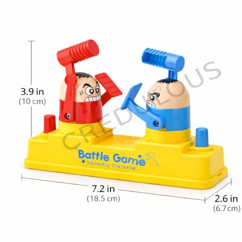 Image of Fighting Robots Boxing Board Game for Kids, 2 Player Interactive Whack-A-Mole Battle Toy, Gift for Boys & Girls Age 4-8, Multicolor