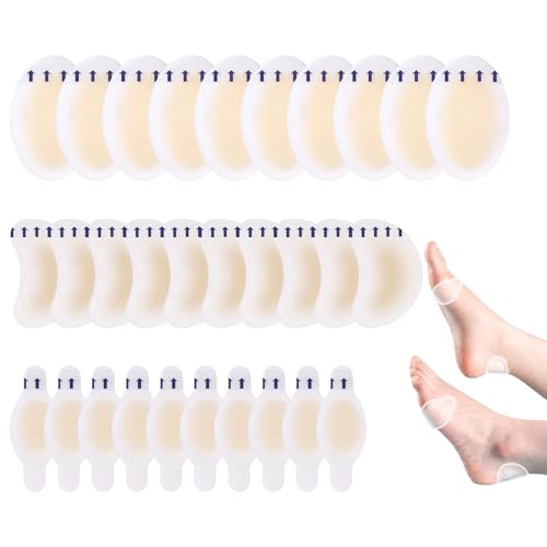 Rdxanc 30 protectores de talón invisibles, antiampollas, impermeables, de silicona transparente, para zapatos de vestir