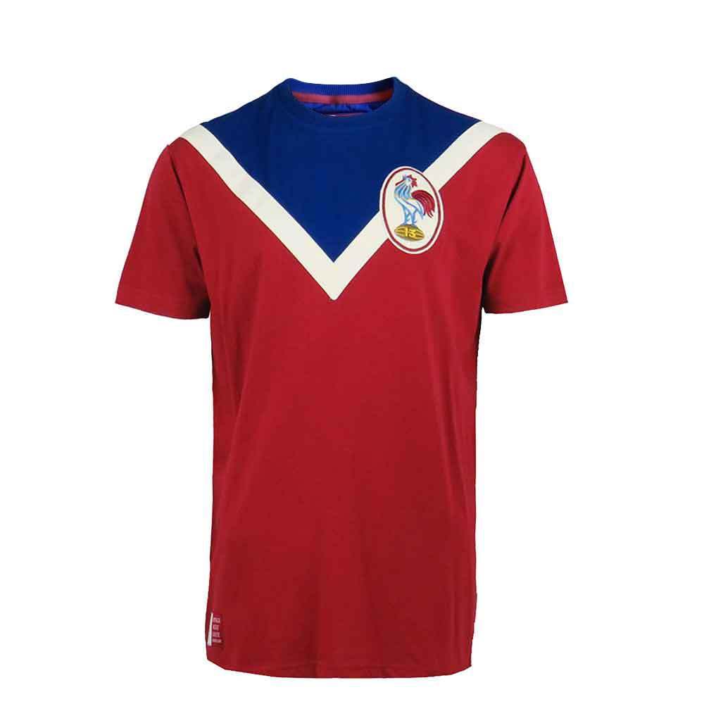 Ellis 1871 Rugby Men's Red/Navy France Rugby League T-Shirt Vintage Style