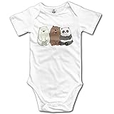 Cute and Popular Animals We Bare Bears Cute Baby Onesie Bodysuit White