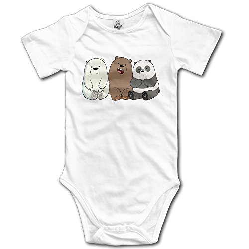 Cute and Popular Animals We Bare Bears Cute Baby Onesie Bodysuit White