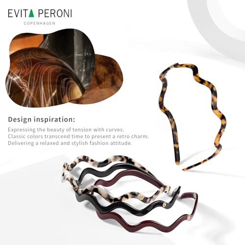 Evita Peroni Wavy Glasses Headband Hair Band Designed For Eyewear, Comfortable Headbands For Women Fashion Thin Headbands Non Slip No Pressure thumb #2