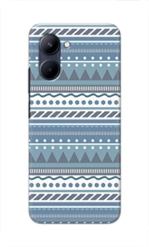 Image of PRINTFIDAA Printed Hard Back Cover Case for Realme C33 Back Cover (Seamless Geometric Tribal Pattern) -1803