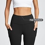 BALEAF Women's Leggings with Pockets Black Tummy Control Workout High Waisted Athletic 7/8 Ultra Soft Gym Yoga Ankle Pants - Image 4
